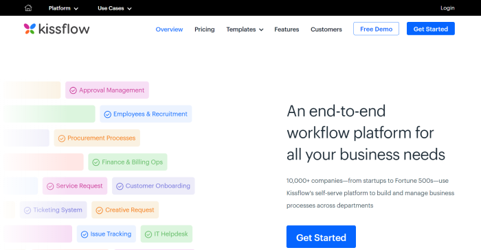 Business Process Management Software-Kissflow Workflow